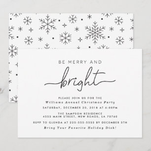 Joyeuses et brillantes invitations à la fête de No