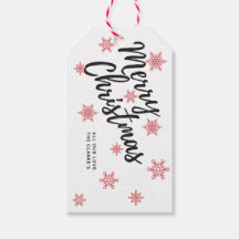 Joyeuses étiquettes cadeaux de Noël