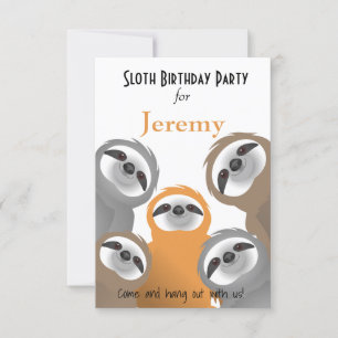 Joyeuses fentes Anniversaire Invitation