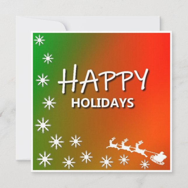 Joyeuses Fêtes - Carte de Noël (Devant)
