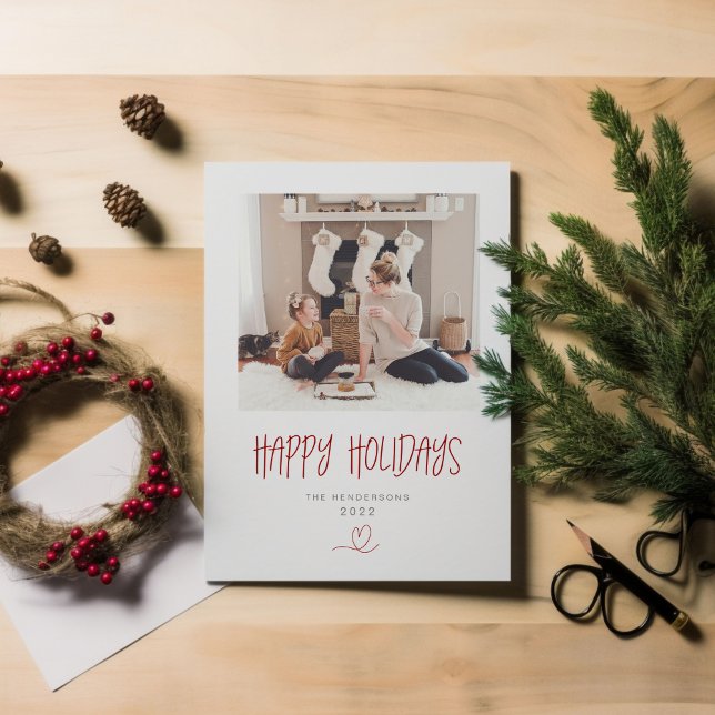 Joyeuses fêtes Carte de Noël minimaliste (Créateur téléchargé)