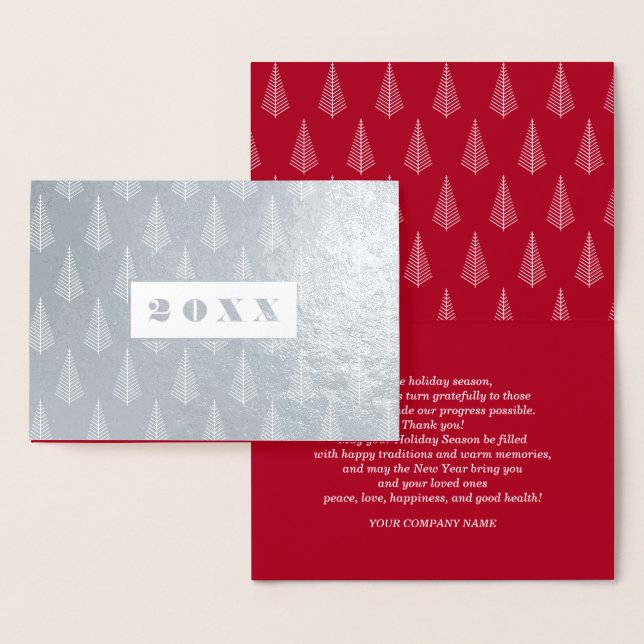 Joyeuses fêtes | Carte Foil Véritable de luxe sur  (Affichage)