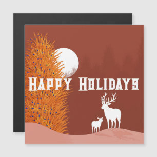 Joyeuses fêtes - Carte magnétique