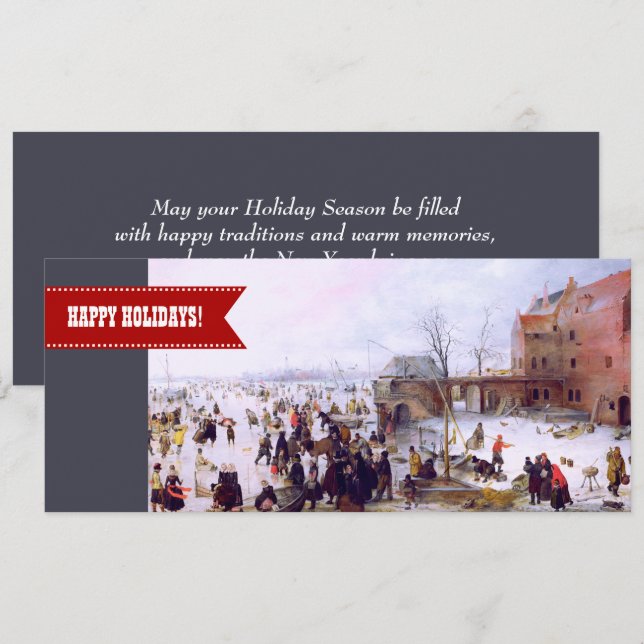 Joyeuses fêtes. Cartes de voeux de Noël (Devant / Derrière)