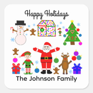 Joyeuses fêtes Collecte de Noël #1 Stickers