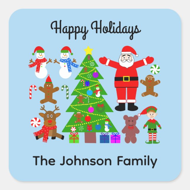 Joyeuses fêtes Collecte de Noël #3 Stickers (Devant)