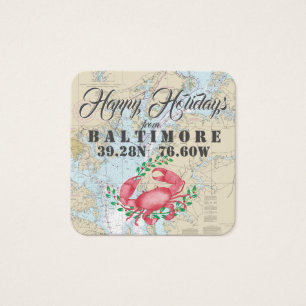 Joyeuses fêtes de Baltimore Tags cadeaux