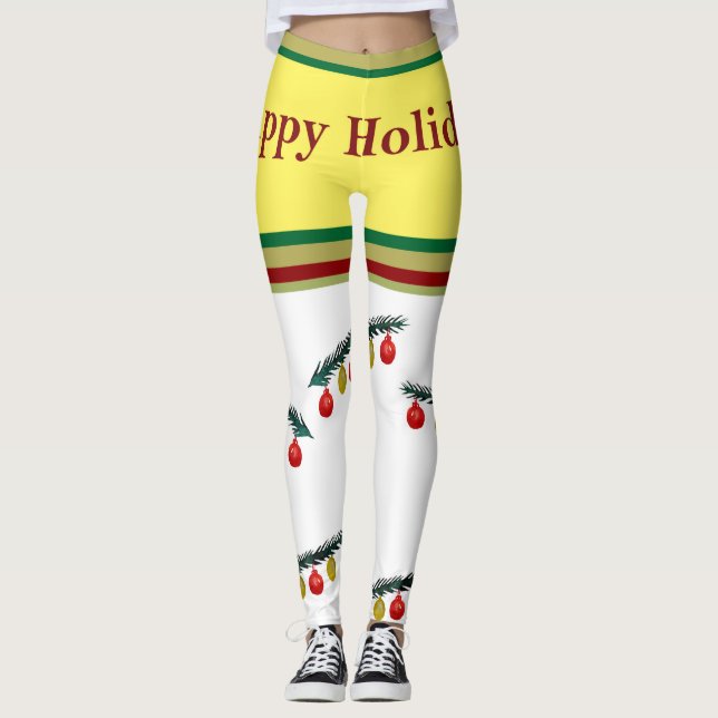 Joyeuses fêtes de Noël Legging (Devant)