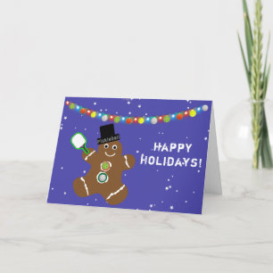 Joyeuses Fêtes de Pickleball ! - Carte de vœux pli