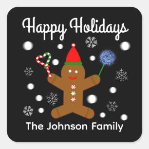 Joyeuses fêtes en pain d'épices Homme #2 Stickers