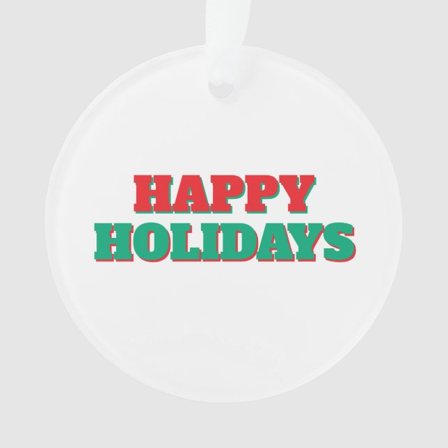 Joyeuses fêtes Joyeux Noël de vacances (devant)