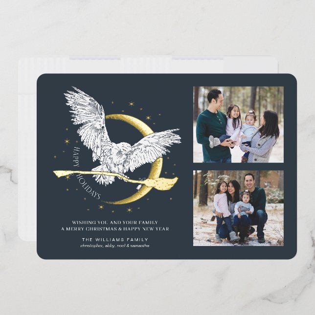 Joyeuses fêtes Livraison Hedwig | Carte photo de f (Enveloppe)