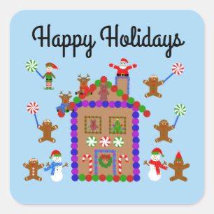 Joyeuses Fêtes Maison en pain d'épice #2-2 Sticker