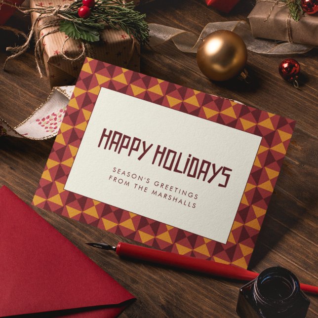 Joyeuses fêtes Modèle de milieu de siècle rétro (Créateur téléchargé)