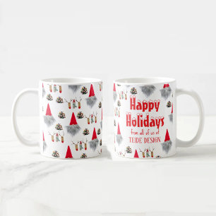 Joyeuses fêtes mug affaires rouge vert Noël