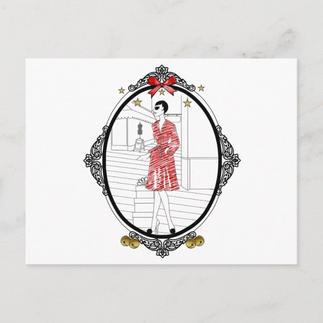 Joyeuses Fêtes Postcard (Front)