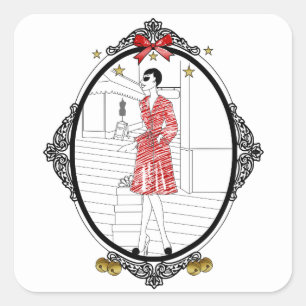 Joyeuses Fêtes Square Sticker