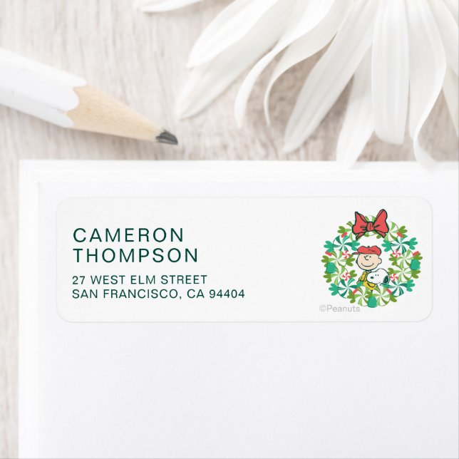 Joyeuses fêtes | Wreath de bonbon de menthe poivré (En situation)