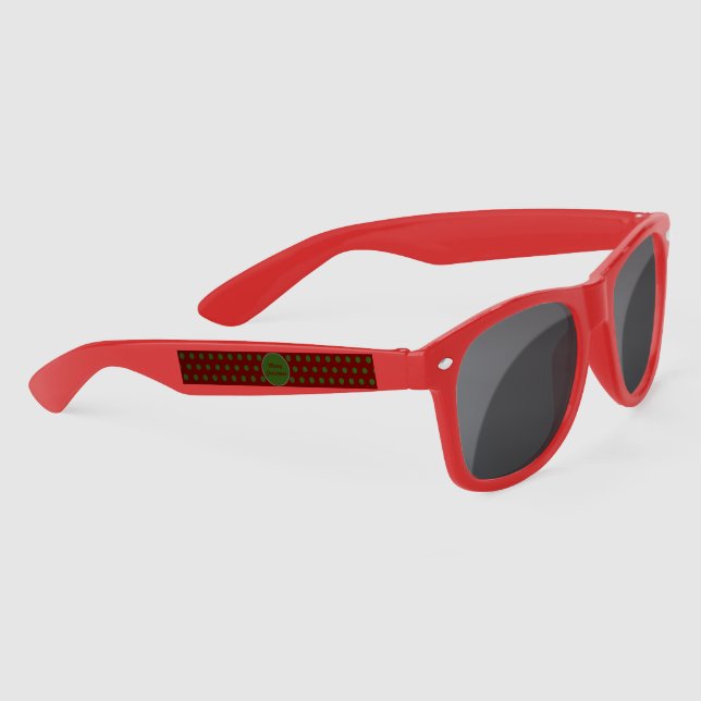 Joyeuses Lunettes de soleil de Noël (Maroon & Hunt (Droite)