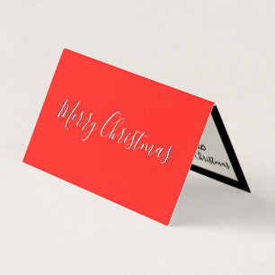 Joyeuses Mini cartes de Noël personnalisez la note