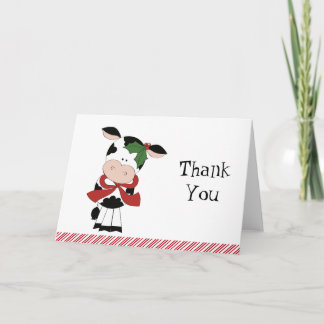 Joyeuses notes de Merci de vache à Noël de MOO