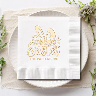 Joyeuses Oreilles de lapin de Pâques Nom personnal