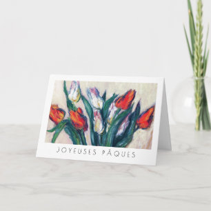 Joyeuses Pâques. Carte de Pâques aux beaux-arts en