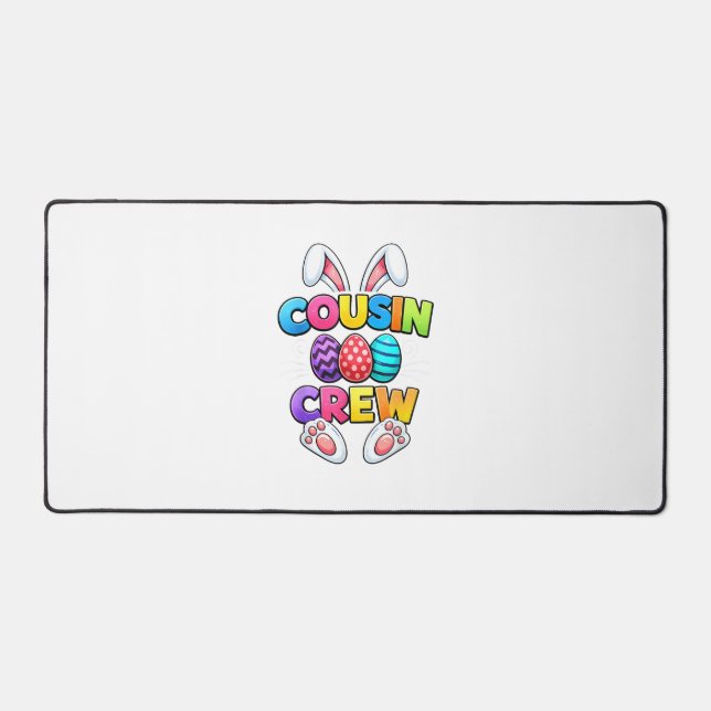 Joyeuses Pâques Cousin Crew Lapin Famille T-Shirt  (Recto)