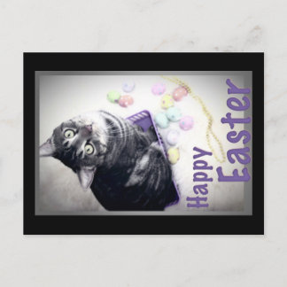 Joyeuses Pâques - Kitty - carte postale