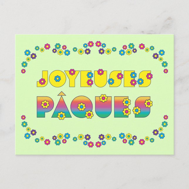 Joyeuses Pâques Postcard (Front)