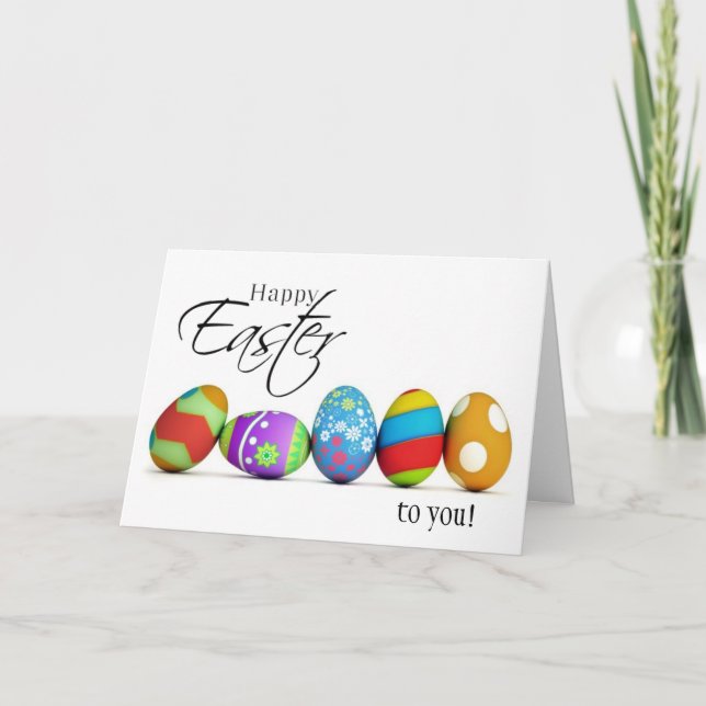 Joyeuses Pâques souhaitent la carte (Devant)