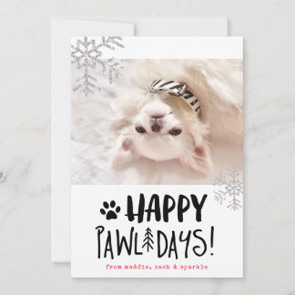 Joyeuses Pawlidays | Carte de vœux de vacances ave
