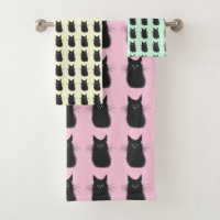Joyeuses serviettes de chat miow