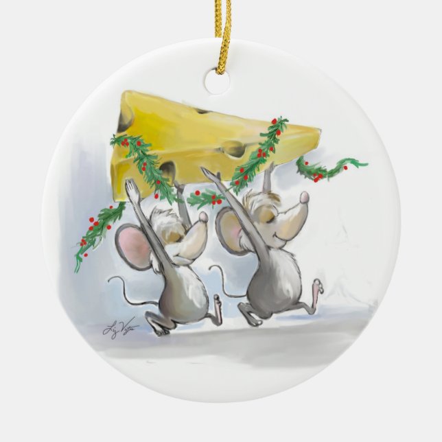 Joyeuses souris MIC et ornement de cercle de Mac (Devant)
