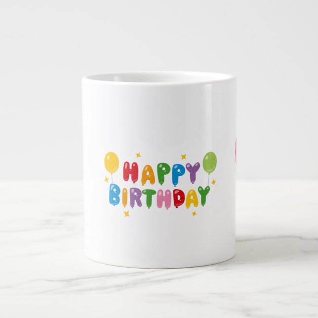 Joyeuses tasses d'anniversaire (Devant)