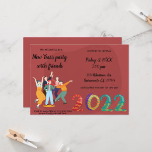 Joyeuses vacances Amis Invitation