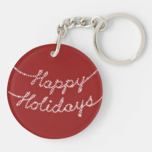 Joyeuses vacances en Twinkle Lights Porte - clé