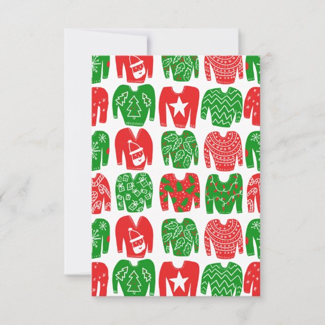 Joyeuses Vacances Laide Carte Sweater de Noël (Devant)