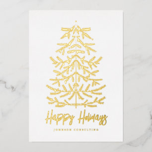 Joyeuses Vacances Moderne Simple Arbre de Noël