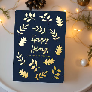 Joyeuses Vacances Moderne Simple Foliage Botanique