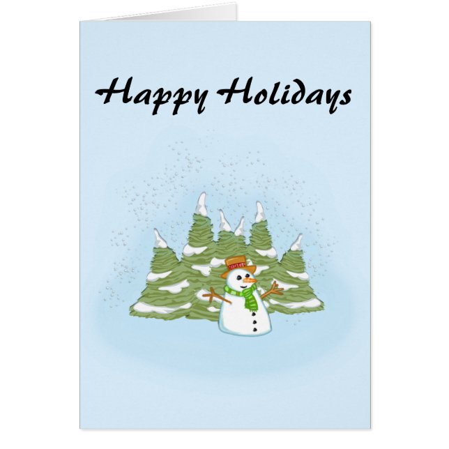Joyeuses vacances Snowman Custom (Devant)