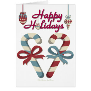 Joyeuses vacances Sucre de canne coeur