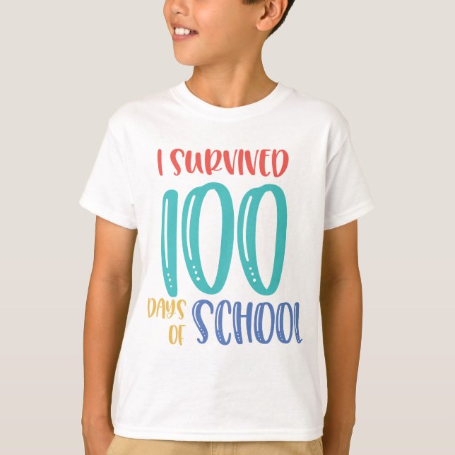 joyeux 100e jour de l'école enfants tshirts (Devant)