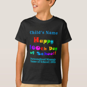 Joyeux 100e jour de l'école T-shirt d'enfants colo