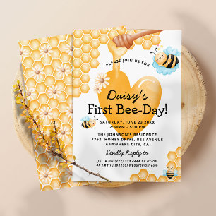 Joyeux 1er anniversaire de l'abeille ! Invitation 