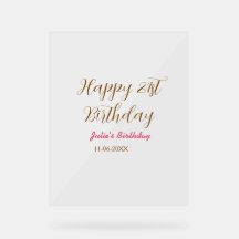 joyeux 21e anniversaire nom date moderne s rose do