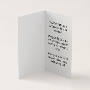 Joyeux 2e anniversaire - Carte pour enfants