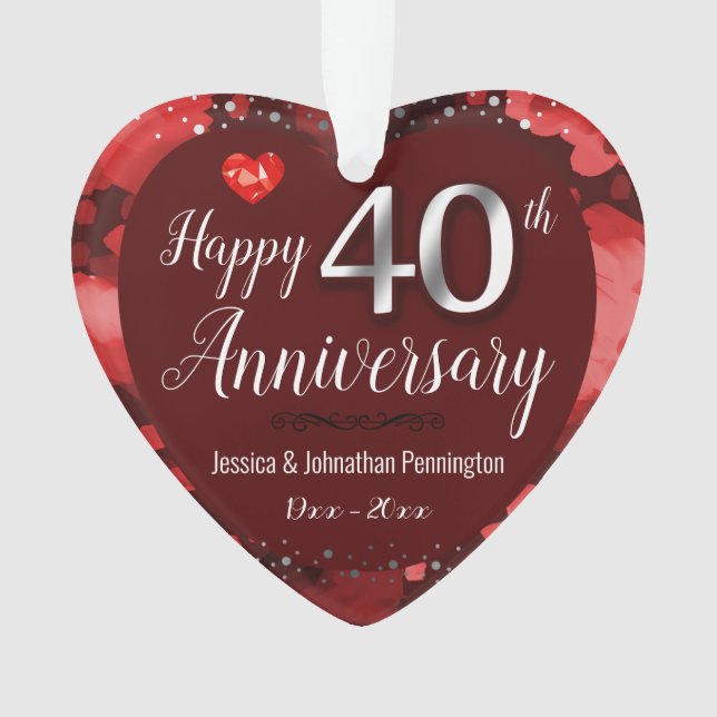 Joyeux 40e anniversaire de Mariage (devant)