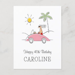 Joyeux 40e anniversaire drôle Carte humoristique p