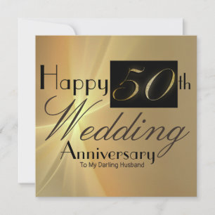 Joyeux 50e anniversaire de Mariage à ma carte de m